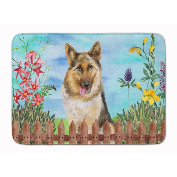 Carolines Treasures German Shepherd Spring Machine Washable Memory Foam Mat CK1216RUG - main